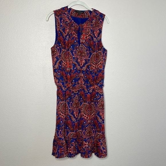 Banana Republic Sleeveless Paisley Design Midi Dress - Picture 1 of 7